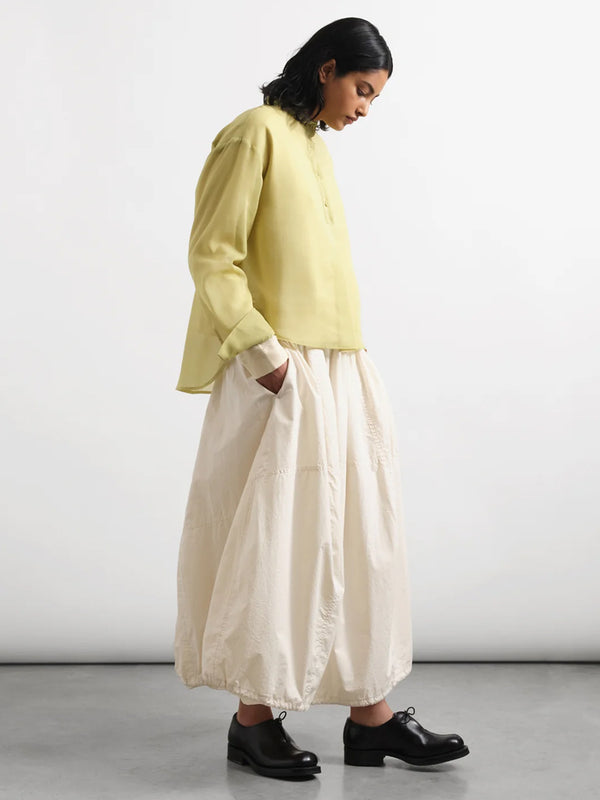 YMC Parachute Skirt in Off White