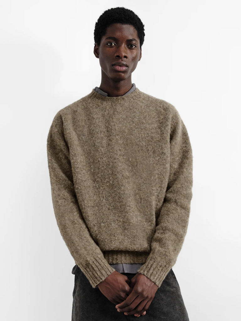 YMC Suedehead Sweater in Brown
