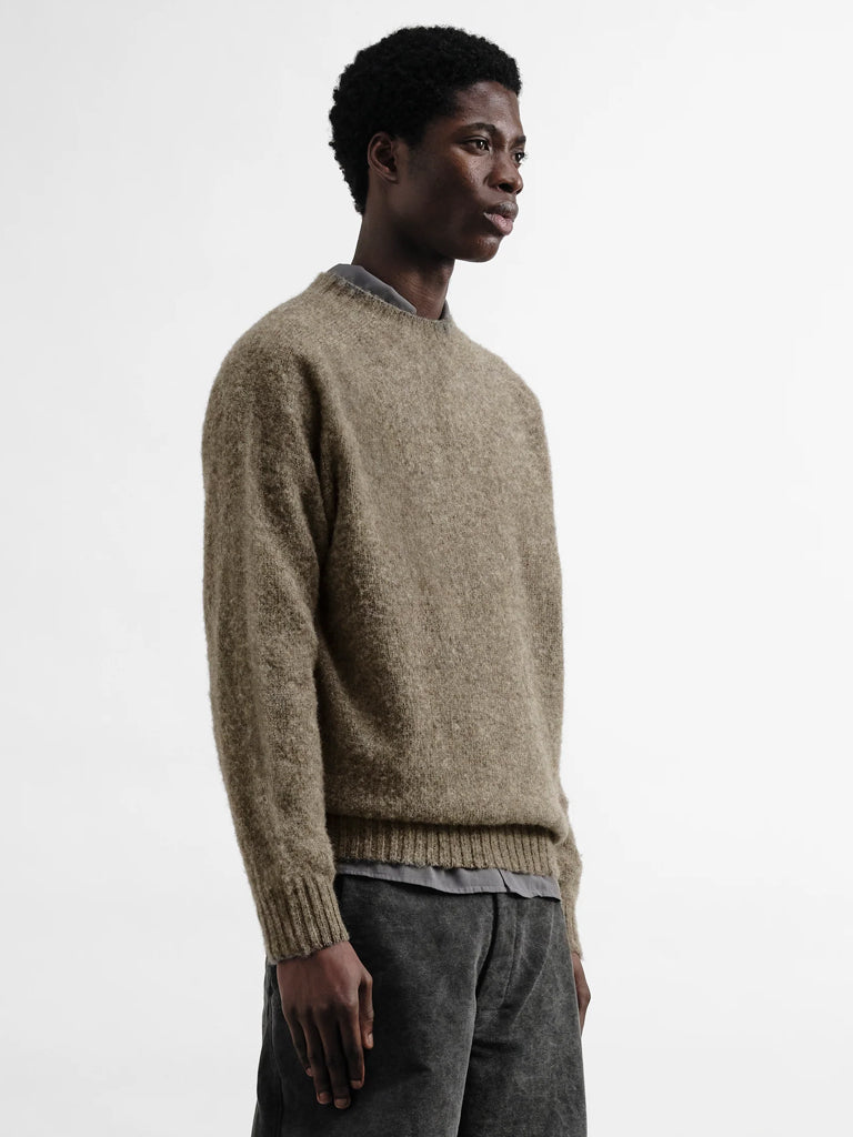 YMC Suedehead Sweater in Brown