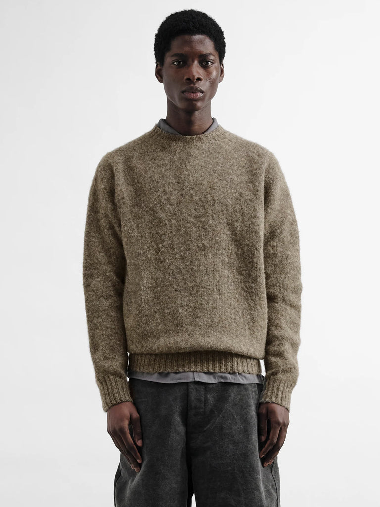 YMC Suedehead Sweater in Brown