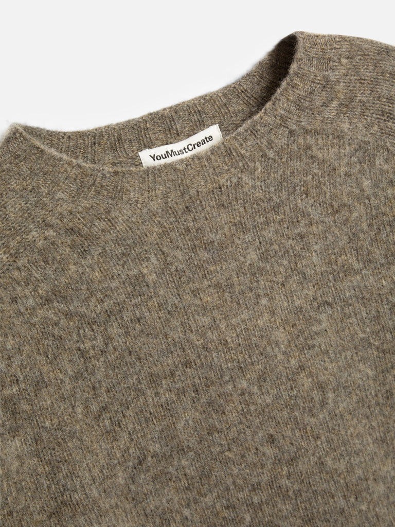 YMC Suedehead Sweater in Brown