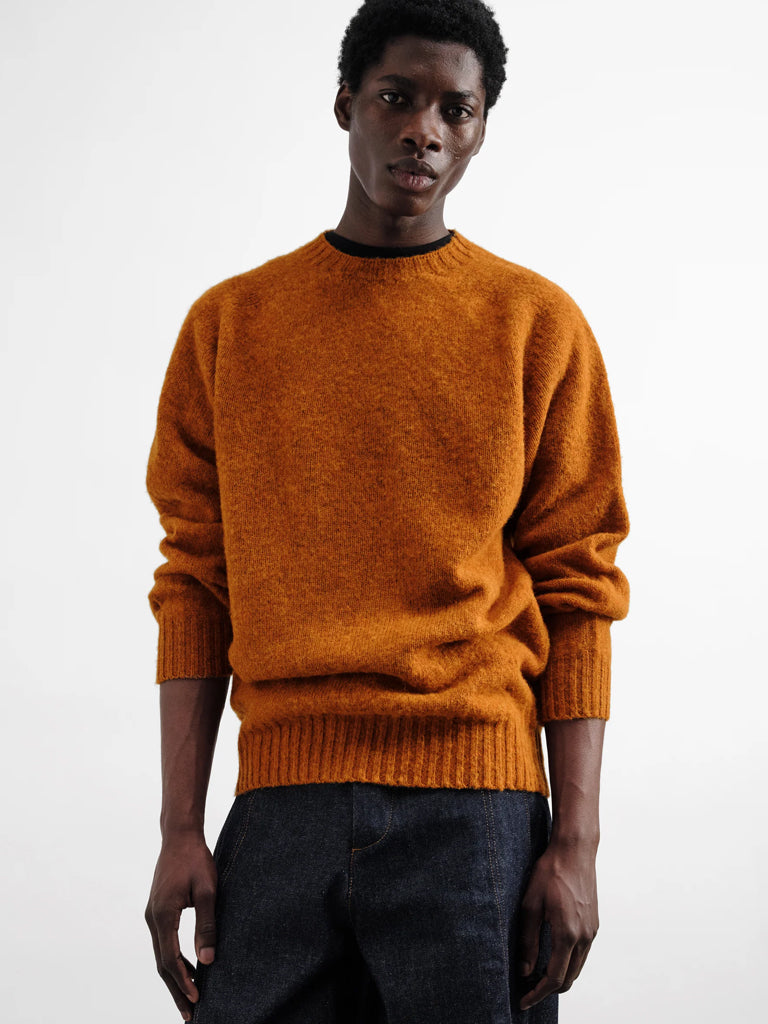 YMC Suedehead Sweater in Orange