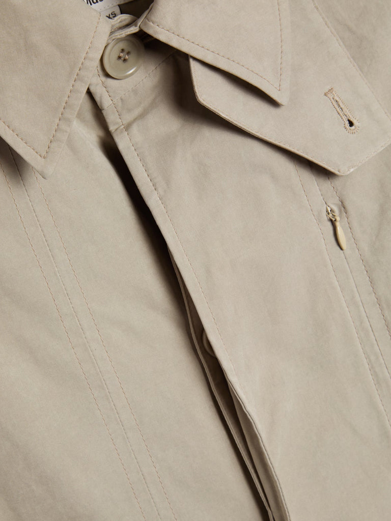 YMC Tyrell Trench Coat in Stone