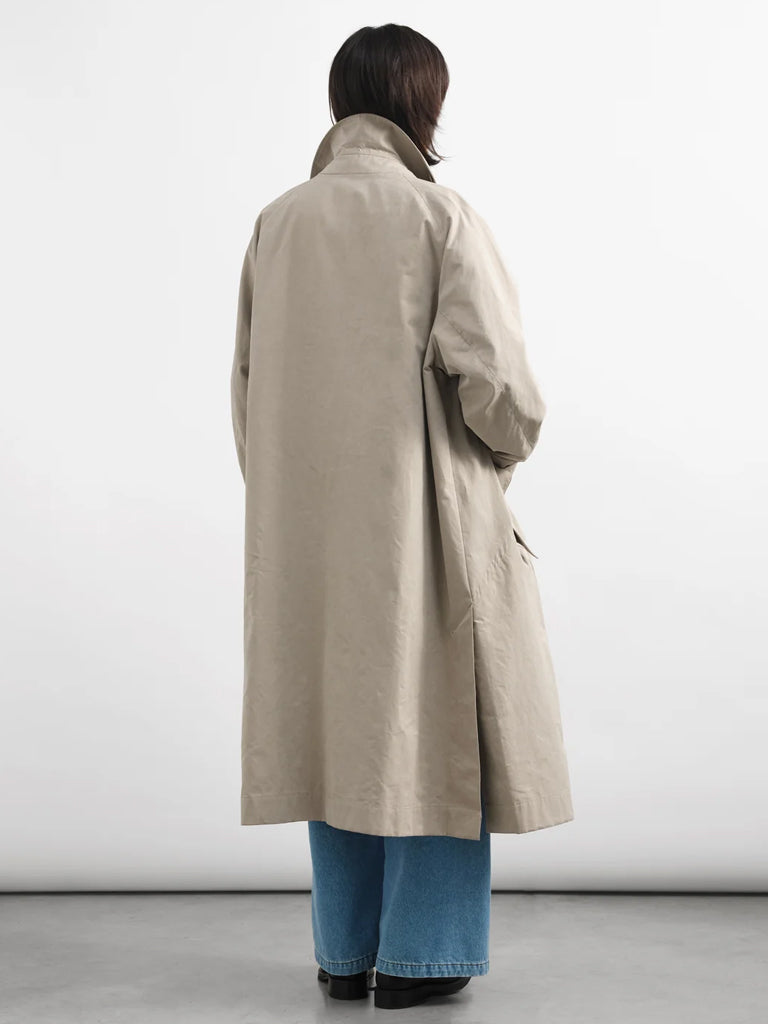 YMC Tyrell Trench Coat in Stone