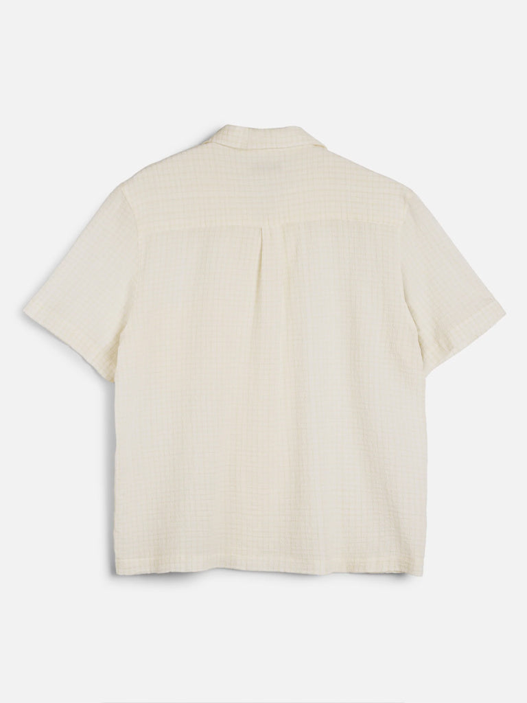 YMC Vegas SS Shirt in White Yellow