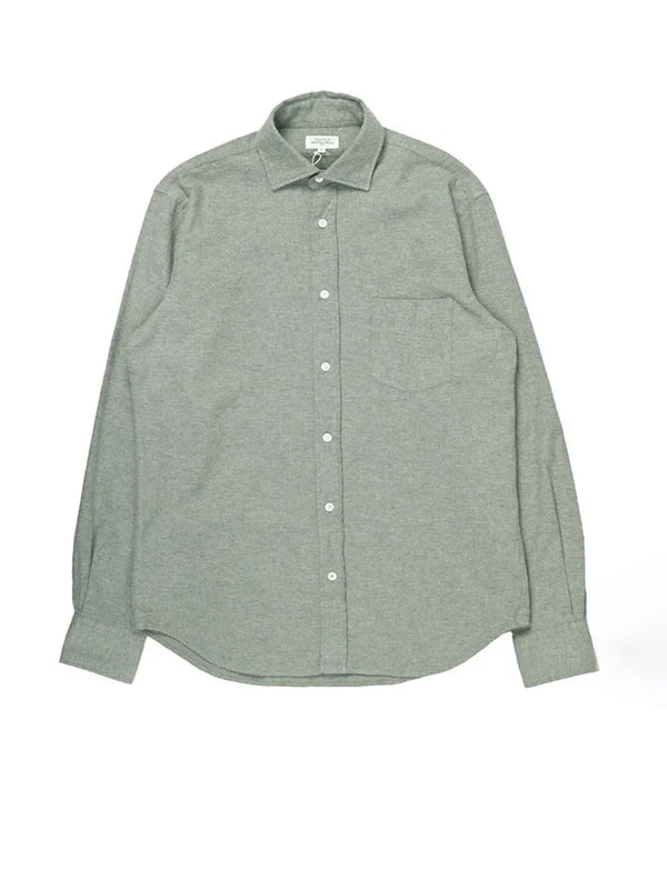 Hartford Paul Flannel Shirt in Spinach