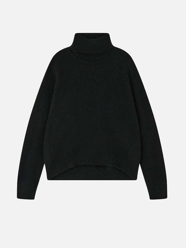 Jumper 1234 Oversize Roll Neck Sweater in Black
