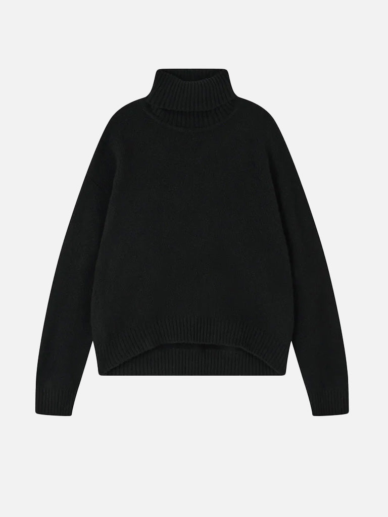 Jumper 1234 Oversize Roll Neck Sweater in Black