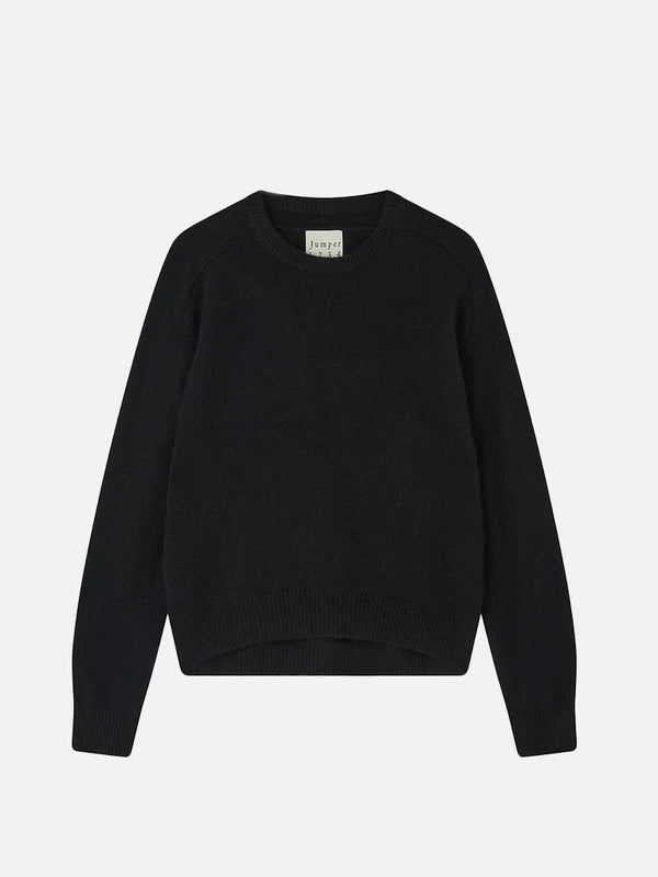 Jumper 1234 Oversize Crew Sweater in Black