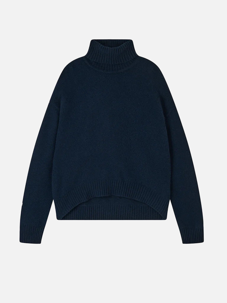 Jumper 1234 Oversize Roll Neck Sweater in Navy