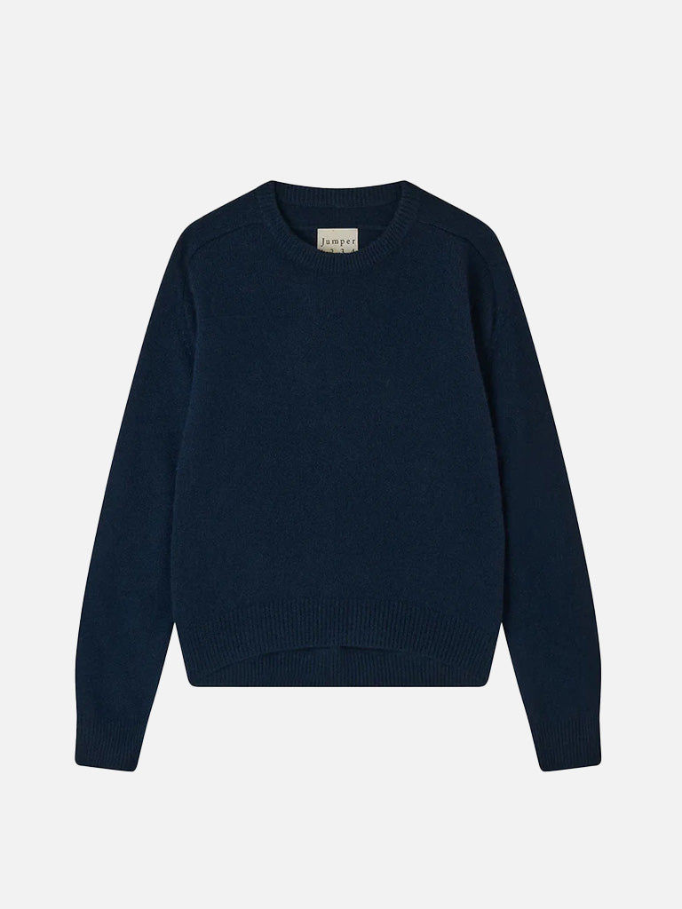 Jumper 1234 Oversize Crew Sweater in Navy
