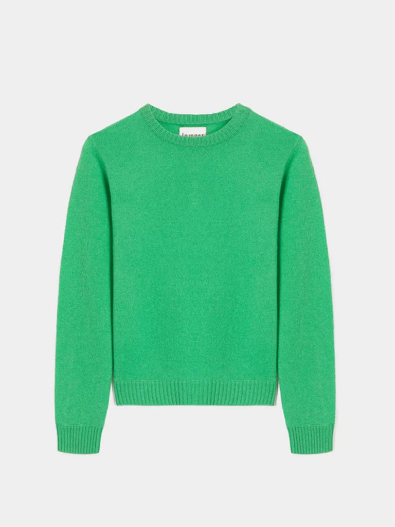 Jumper 1234 Light Crew Sweater in Fresh Green