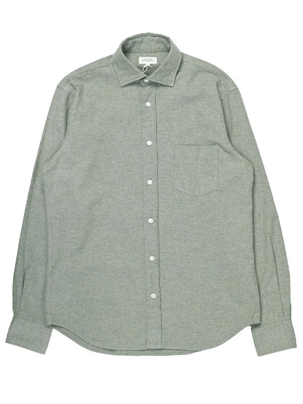 Hartford Paul Flannel Shirt in Spinach