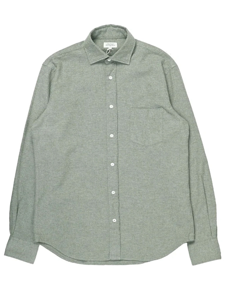 Hartford Paul Flannel Shirt in Spinach