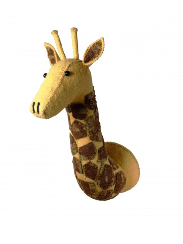 Fiona Walker Mini Giraffe Head in Yellow