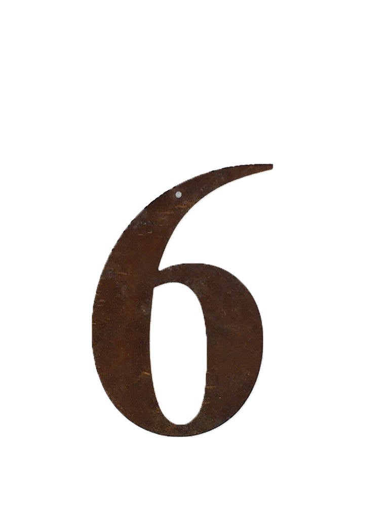 Re-found Objects Rusty Numbers 6