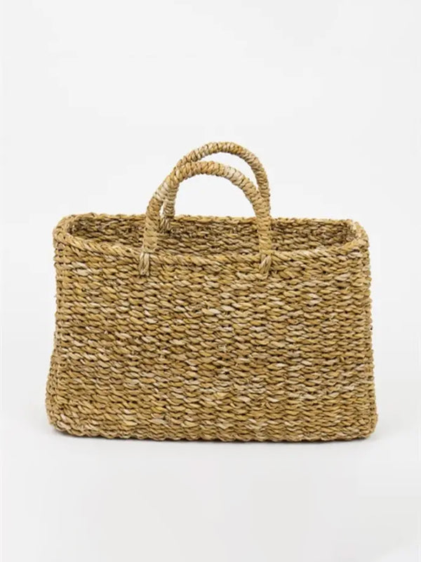 Afro Art Elsa Basket Bag in Natural