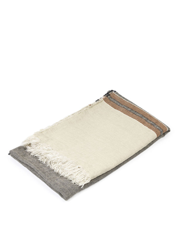 Libeco Belgian Towel Fouta in Beeswax Stripe