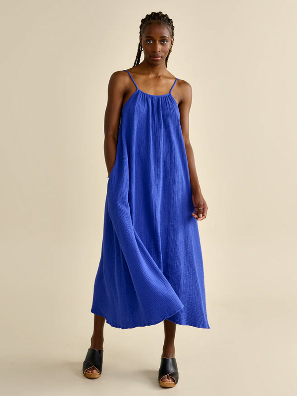 Bellerose Pompei Dress in Blue Worker