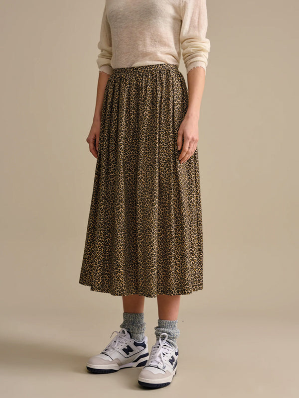 Bellerose Theresa Floral Skirt in Leopard