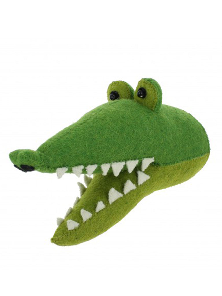 Fiona Walker Mini Croc Head in Green