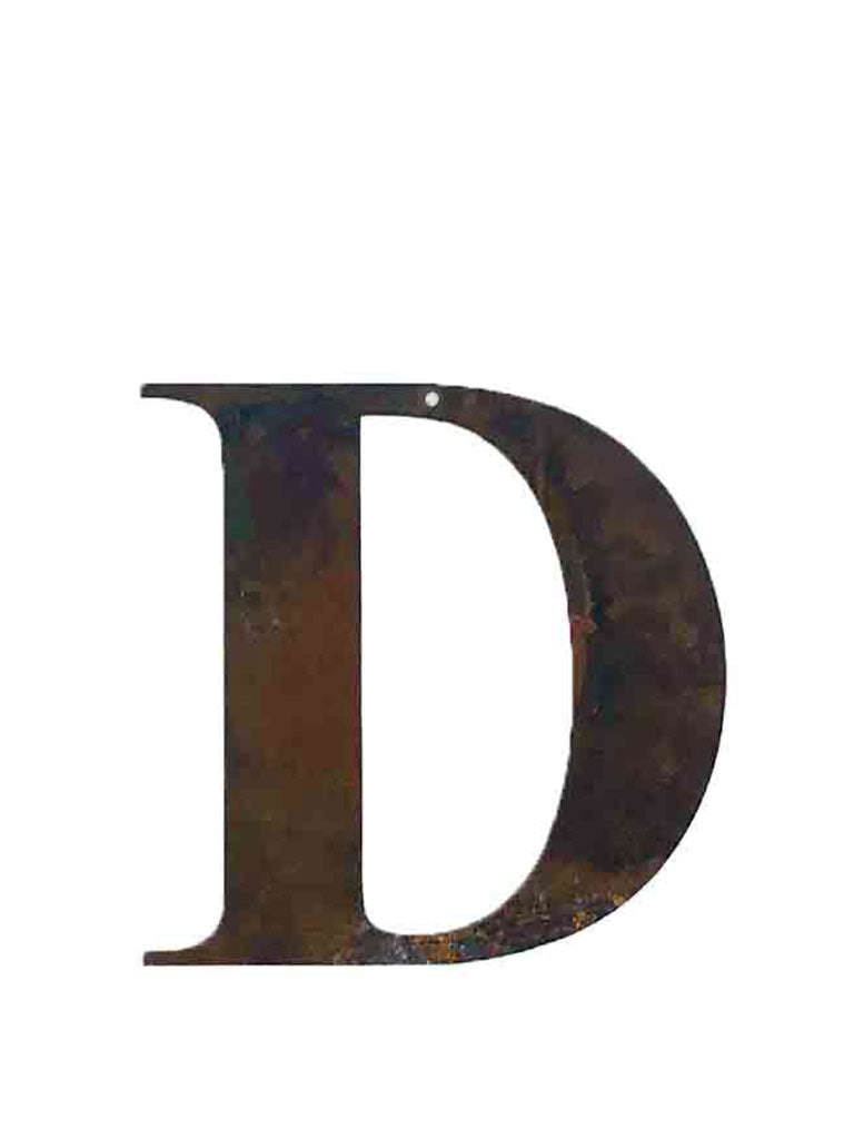 Re-found Objects Rusty Letters - D