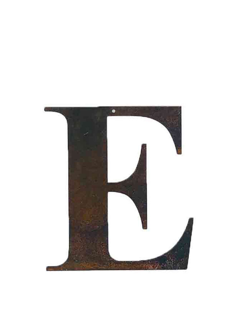 Re-found Objects Rusty Letters - E