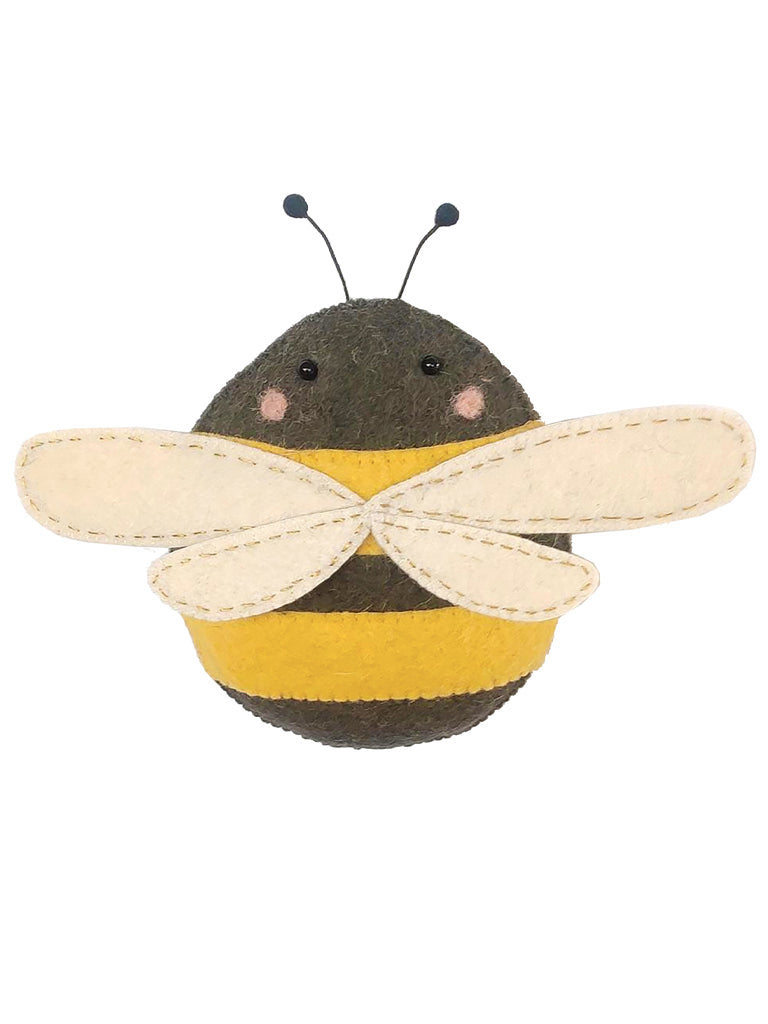 Fiona Walker Mini Bee in Yellow & Black