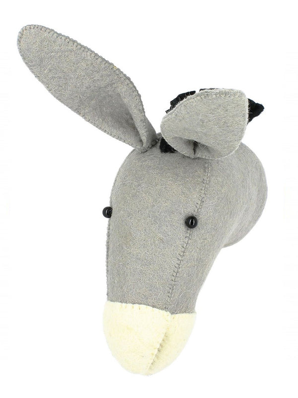 Fiona Walker Mini Donkey Head in Grey