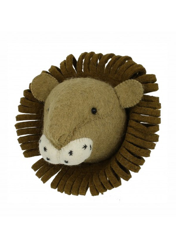Fiona Walker Mini Lion Head in Brown