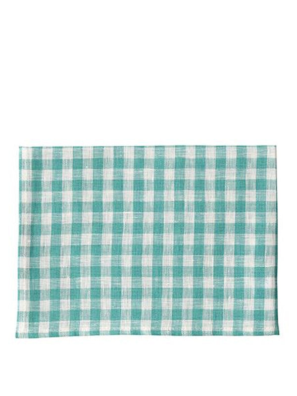 Fog Linen Work Jules Tea Towel in Green & Natural