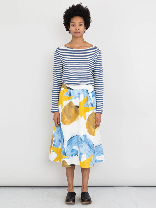 Folk Full Seam Skirt in Void Print