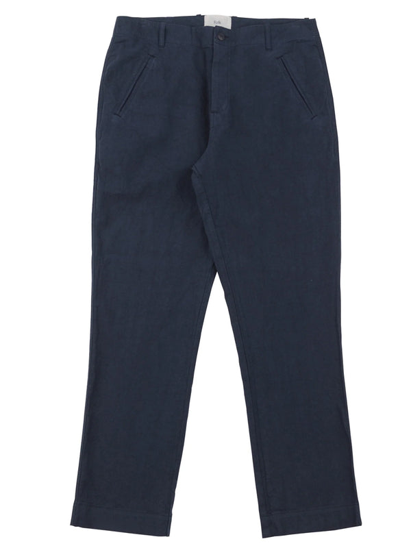 Folk Lean Assembly Pant in Soft Navy