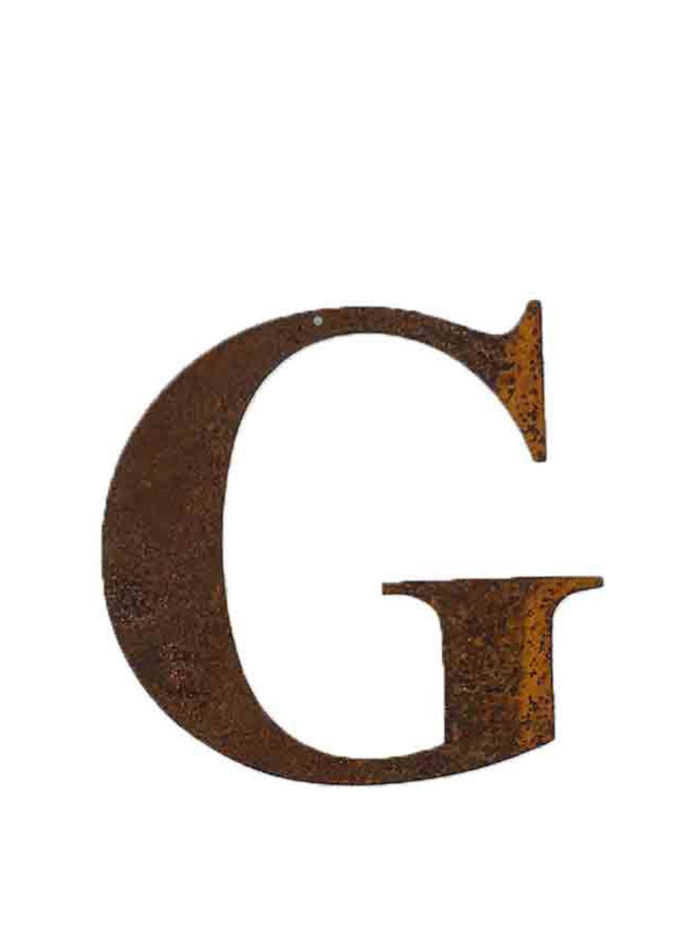 Re-found Objects Rusty Letters - G