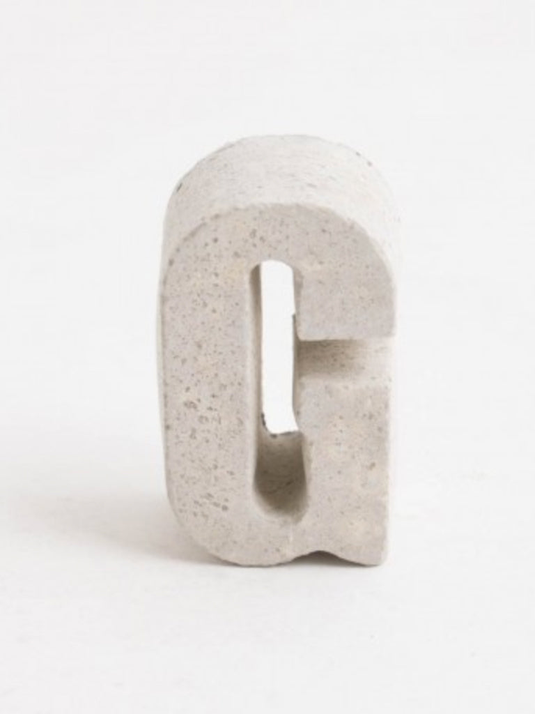An Artful Life Concrete Letter in G