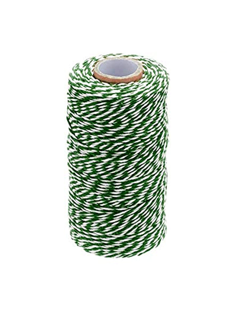 Re-found Cotton Stripy String in Green & White