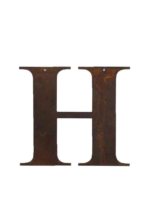Re-found Objects Rusty Letters - H