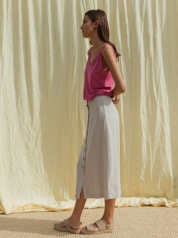 Indi & Cold Pique Skirt in Piedra