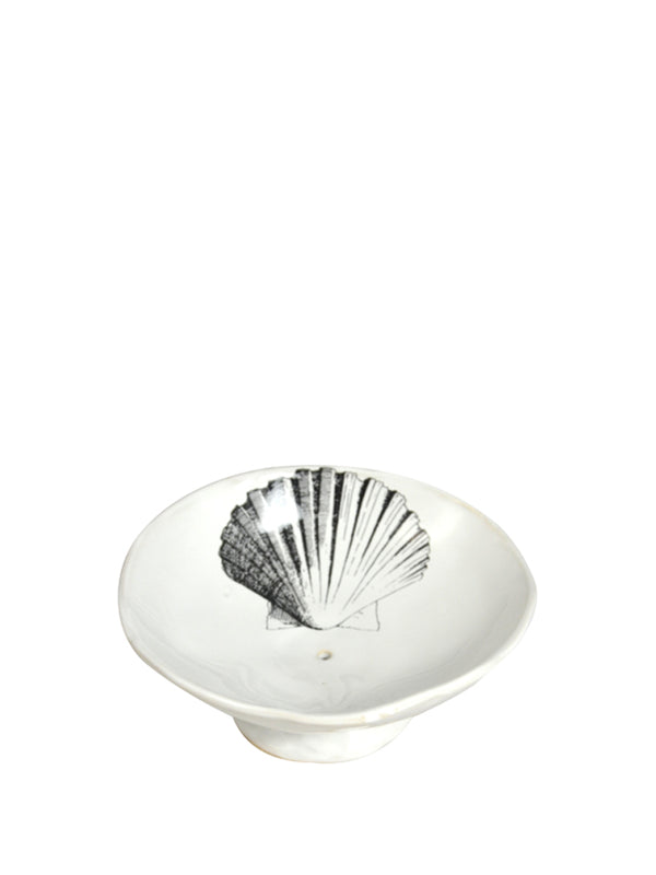 Kühn Keramik Shell Soap Bowl in White