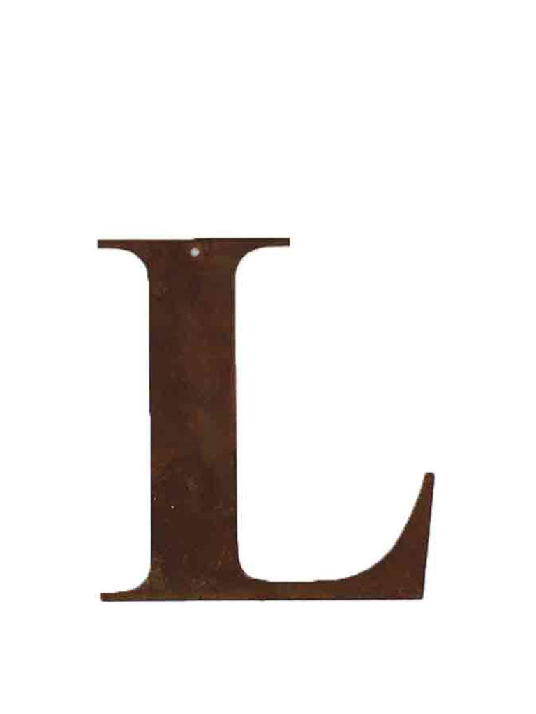 Re-found Objects Rusty Letters - L