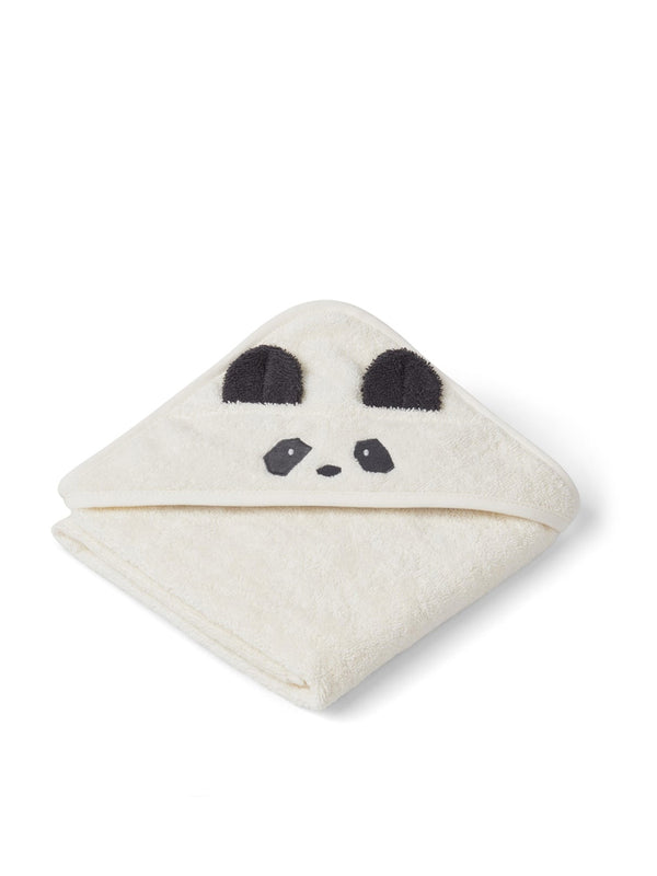 Liewood Albert Hood Towel in Panda Creme de la Creme