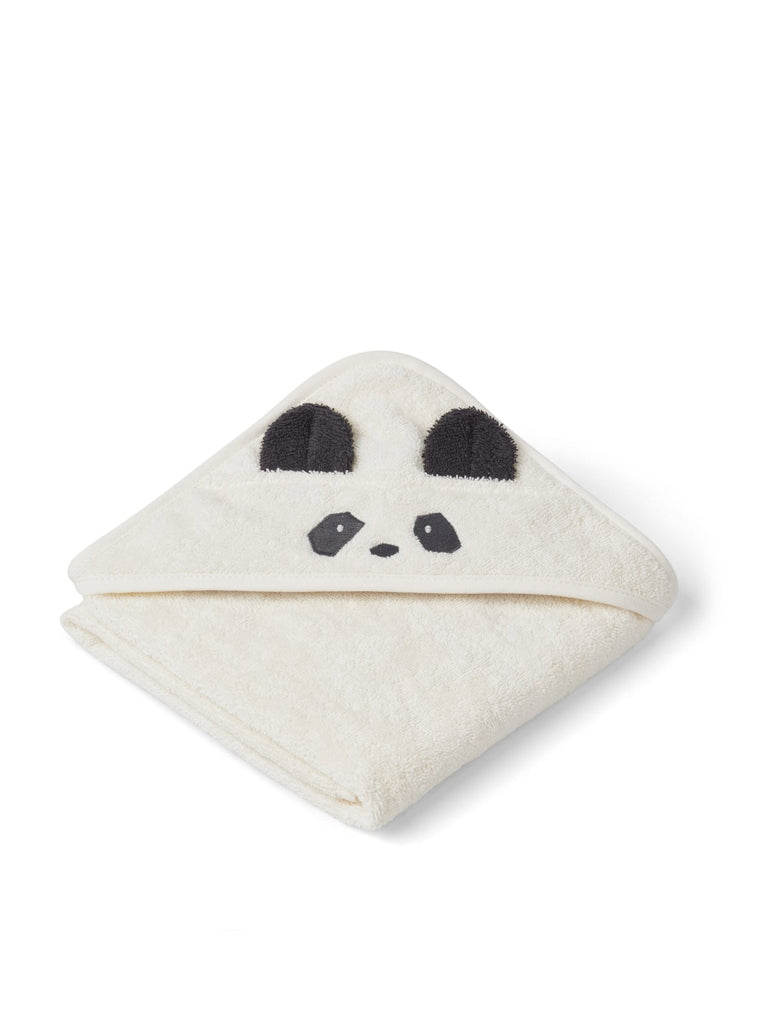 Liewood Albert Hood Towel in Panda Creme de la Creme