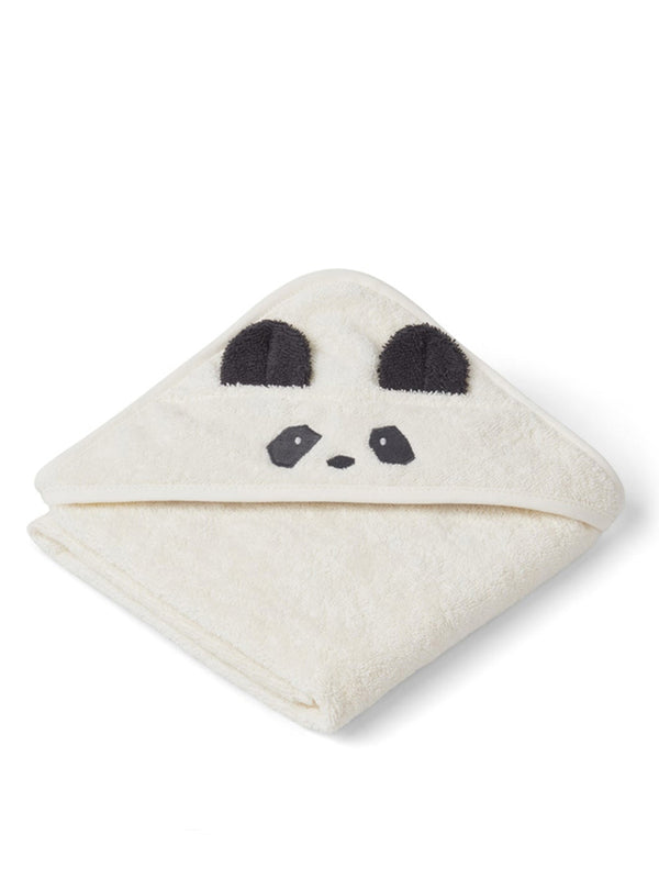 Liewood Augusta Hood Towel in Panda Creme De La Creme