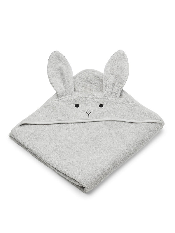 Liewood Augusta Hood Towel in Rabbit Dumbo