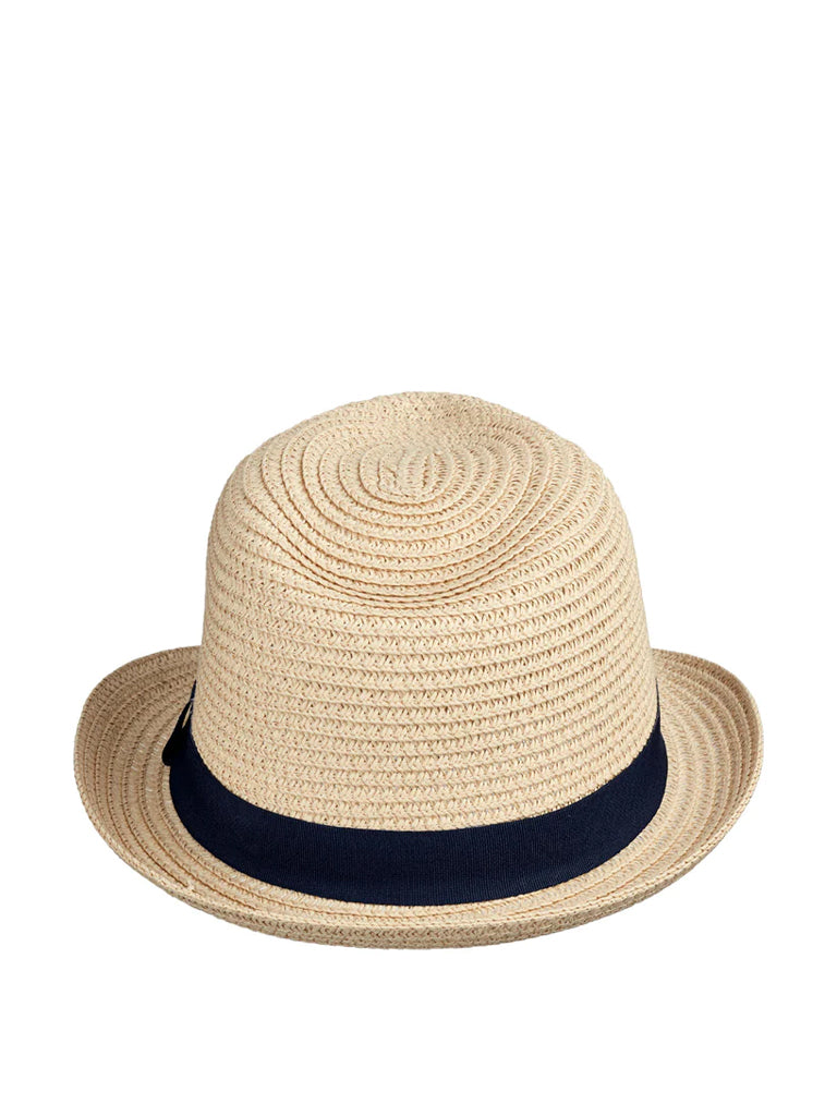 Liewood Doro Fedora Hat in Nature & Navy Mix