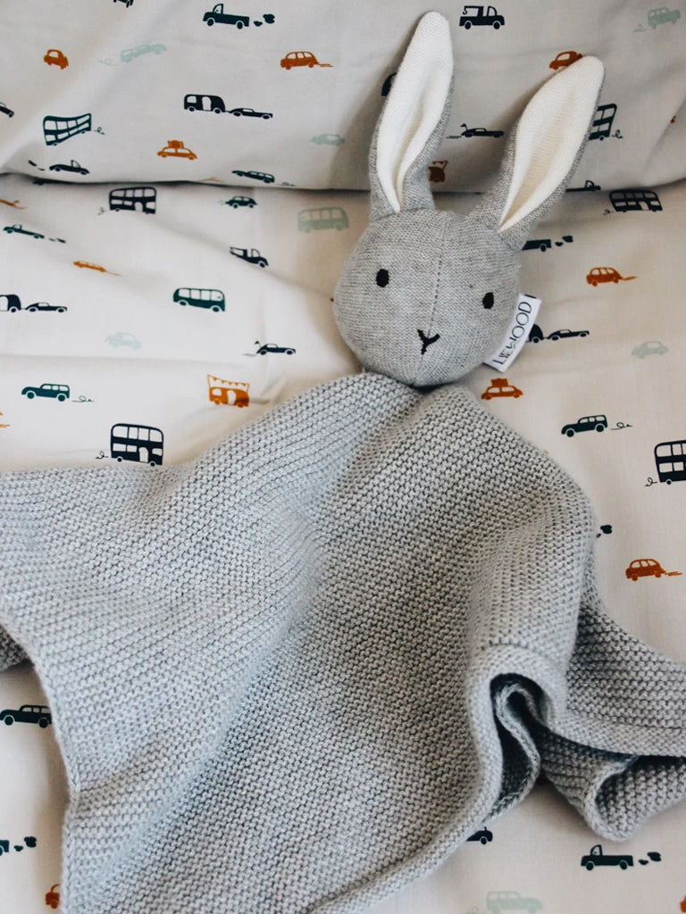 Liewood Milo Knit Cuddle Cloth in Rabbit Grey