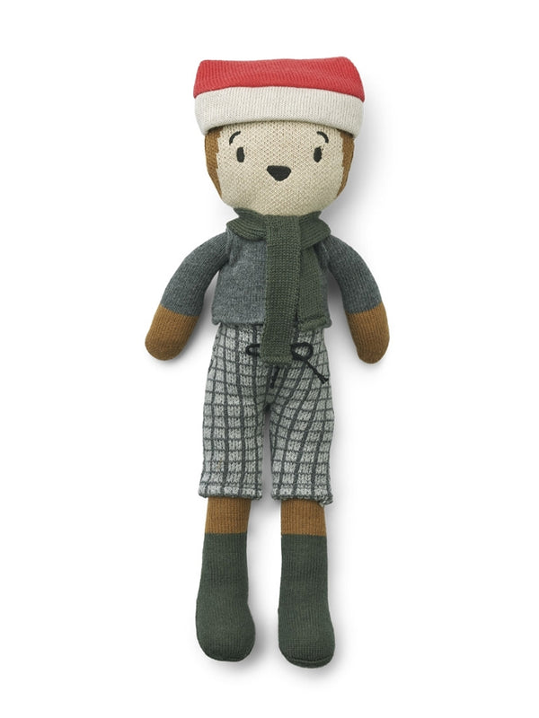 Liewood Robert Bear Christmas Doll in Sandy Multi Mix
