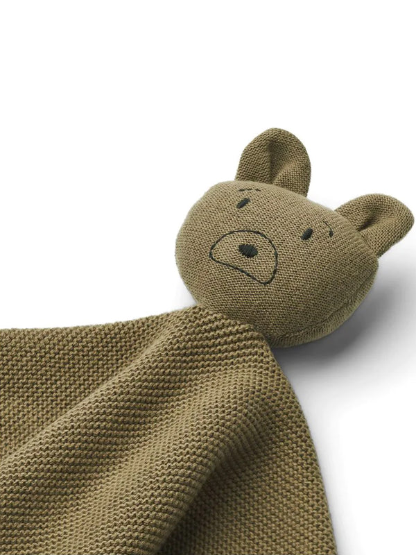Liewood Milo Knit Cuddle Cloth in Mr Bear Khaki
