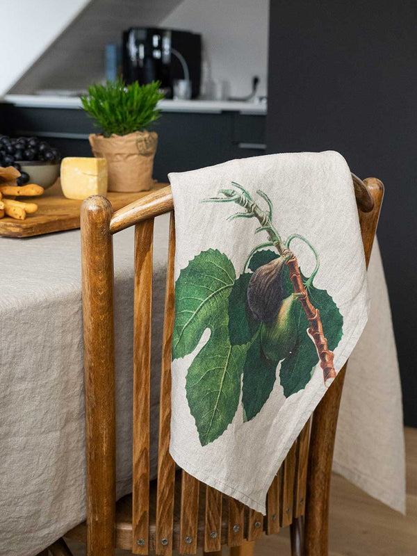 Linoroom Fig & Grape Tea Towels in Linen