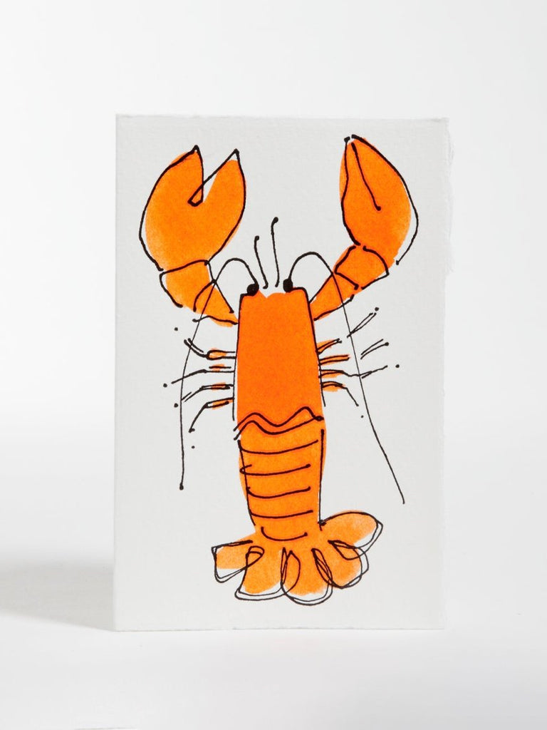 Scribble & Daub Lobster Card